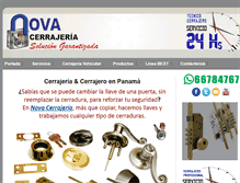 Tablet Screenshot of novacerrajeria.com